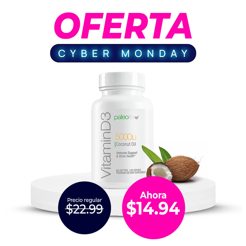 Vitamin D3 5000 IU  + Aceite de Coco