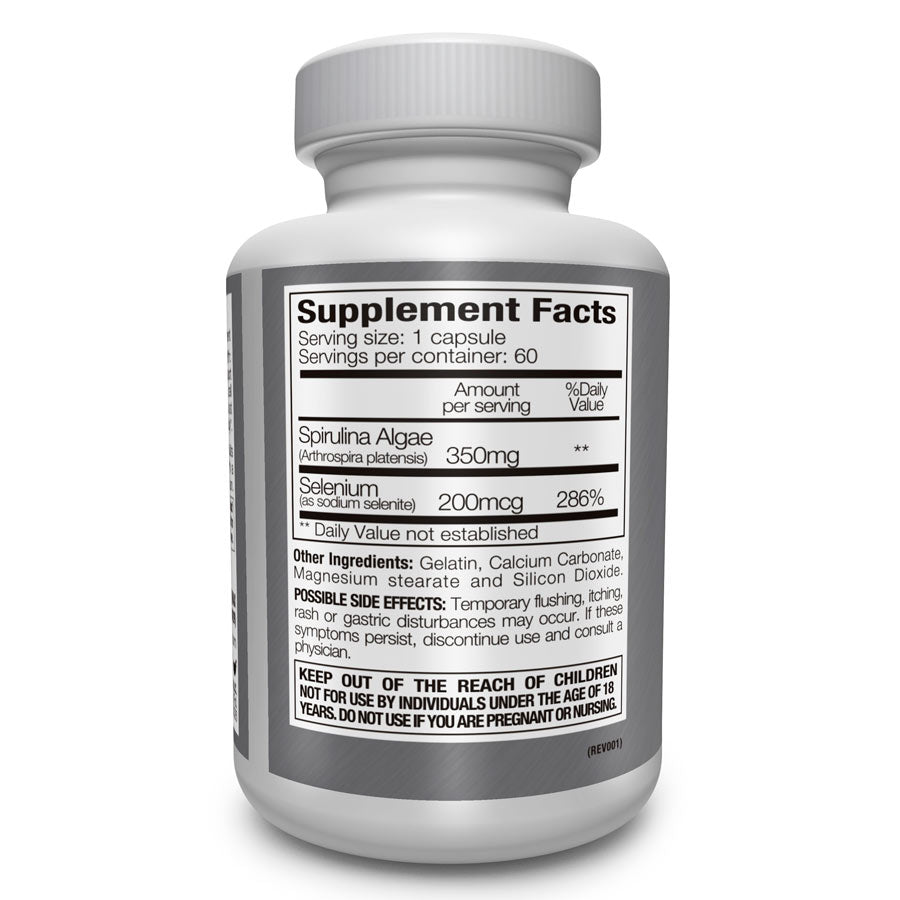 Selenium Spirulina Supplement Facts